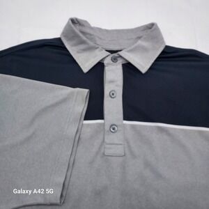 FootJoy FJ Golf Polo Shirt XL Colorblock White Stripe Made in Vietnam